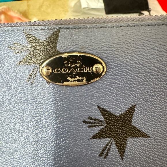 Coach F53426 Star Canyon Quinn Limited Edition Black/Blue Leather Wallet - Picture 16 of 16